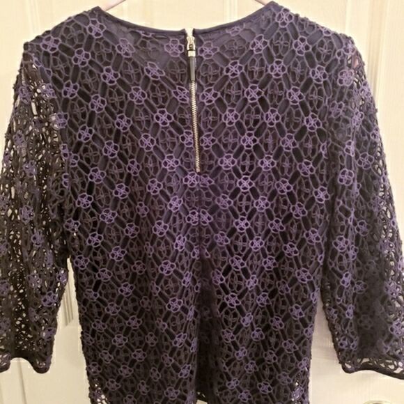 Ann Taylor crochet lined blouse - Picture 2 of 5